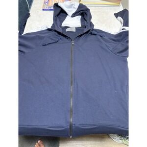 Mitchell Evan Blue And White Zip Up Hoodie XL